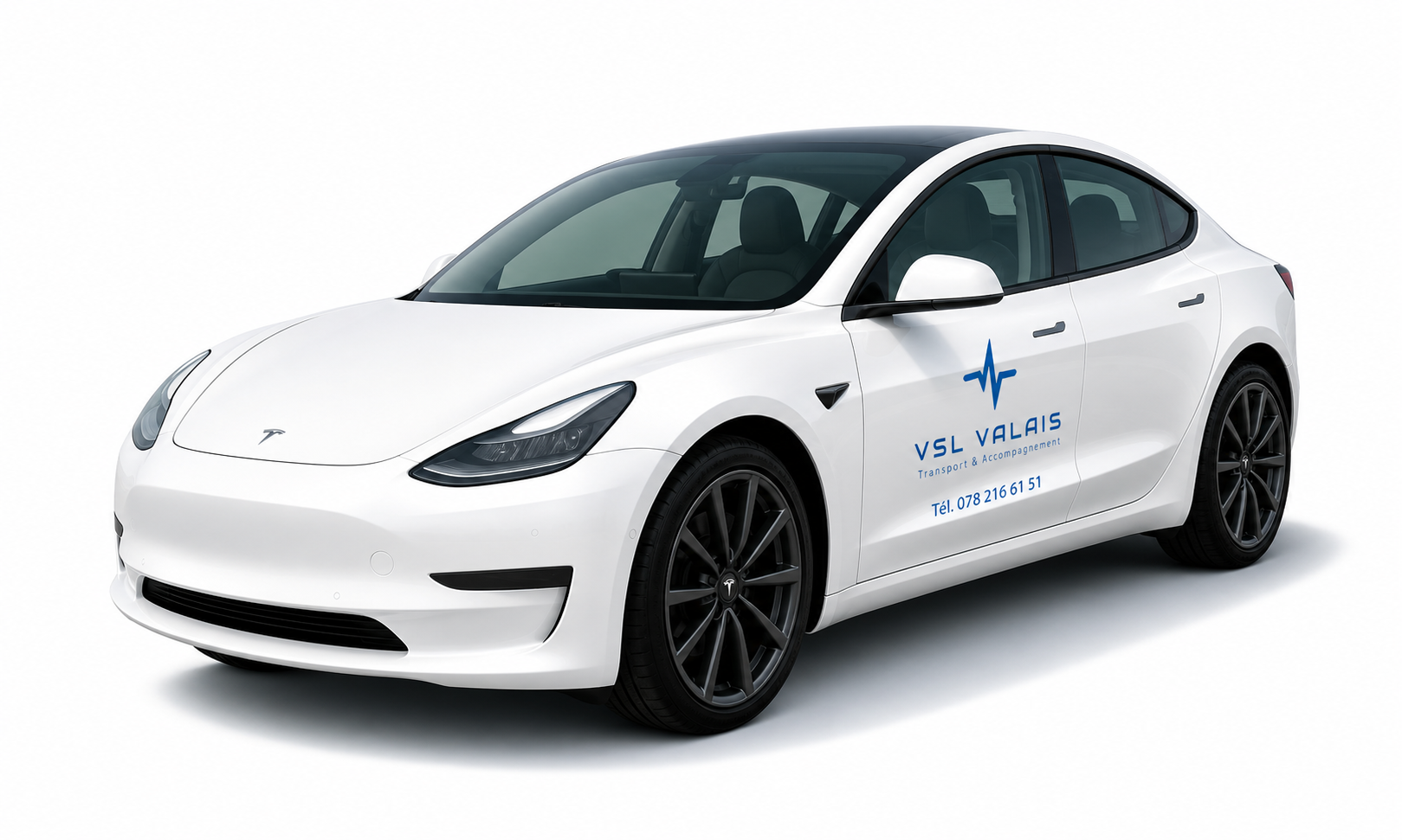 Illustration Tesla Model 3 VSL Valais
