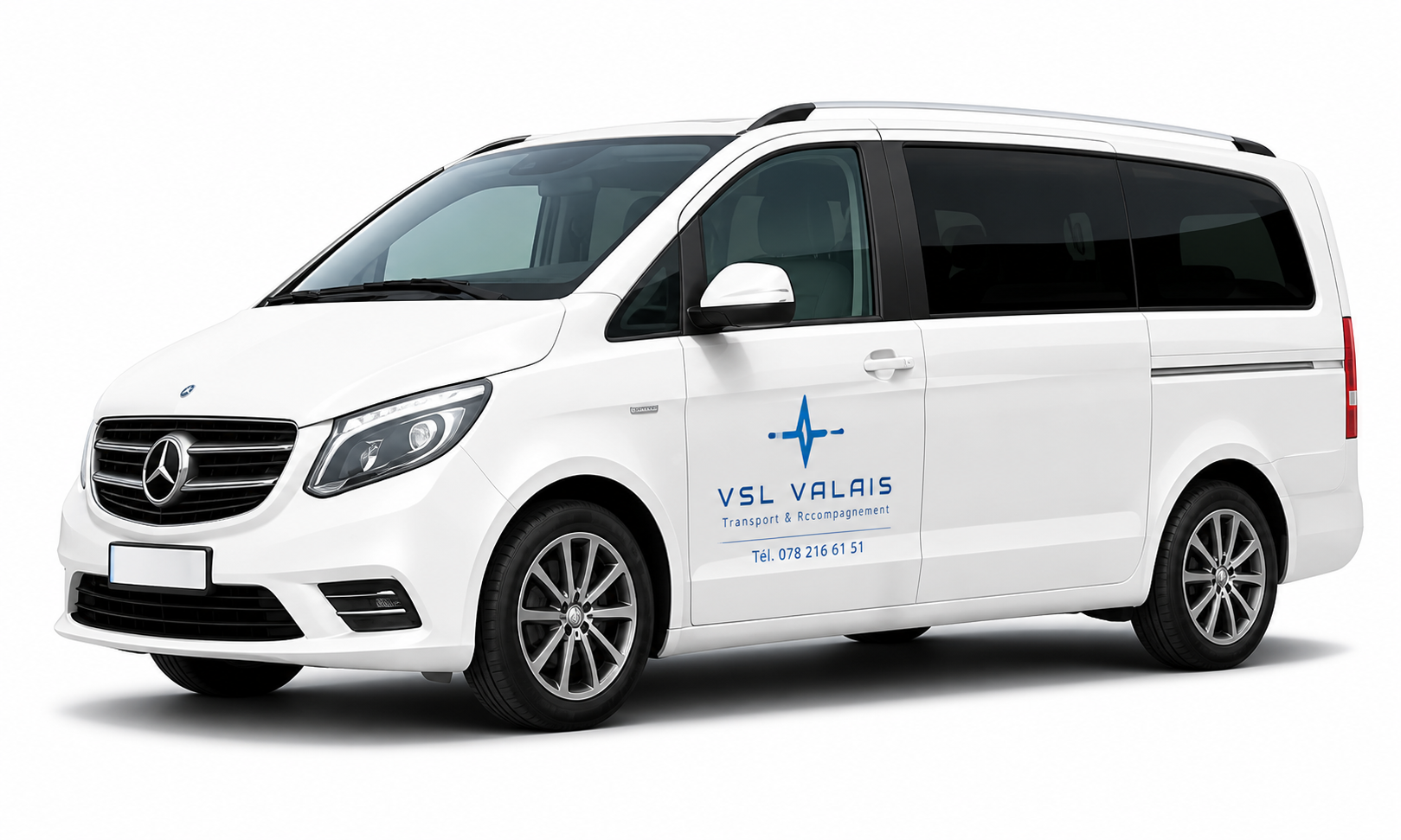 Mercedes Viano blanc VSL Valais